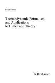 Thermodynamic Formalism and Applications to Dimension Theory Cover Image