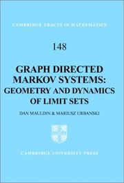 Graph directed Markov systems :   geometry and dynamics of limit sets /  Cover Image