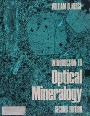 Introduction to optical mineralogy /  Cover Image