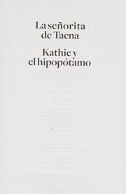 La señorita de Tacna : Kathie y el hipopótamo  Cover Image