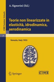 Teorie non linearizzate in elasticità, idrodinamica, aerodinamica Cover Image
