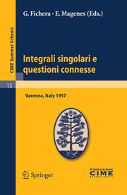 Integrali singolari e questioni connesse Cover Image