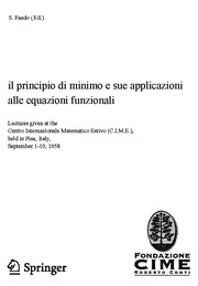Il principio di minimo e sue applicazioni alle equazioni funzionali Cover Image
