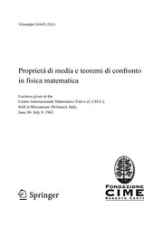 Proprietà di media e teoremi di confronto in fisica matematica Cover Image