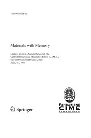 Materials with Memory Cover Image