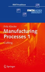 Manufacturing Processes 1 Cutting  Cover Image