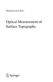 Optical Measurement of Surface Topography Cover Image