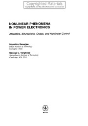 Nonlinear phenomena in power electronics : attractors, bifurcations, chaos, and nonlinear control  Cover Image