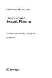 Process-based Strategic Planning Cover Image