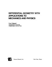 Differential geometry with applications to mechanics and physics /  Cover Image