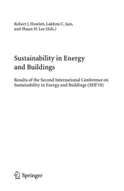 Sustainability in Energy and Buildings Results of the Second International Conference on Sustainability in Energy and Buildings (SEB’10)  Cover Image