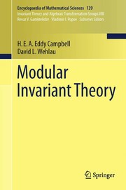 Modular Invariant Theory Cover Image