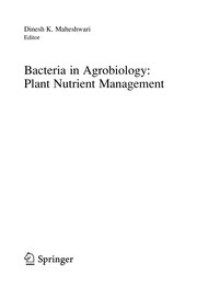 Bacteria in Agrobiology: Plant Nutrient Management Cover Image