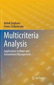 Multicriteria Analysis Applications to Water and Environment Management  Cover Image