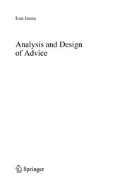 Analysis and Design of Advice Cover Image