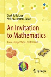 An Invitation to Mathematics From Competitions to Research  Cover Image