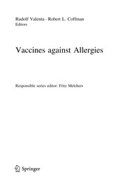 Vaccines against Allergies Cover Image