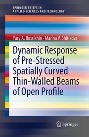 Dynamic Response of Pre-Stressed Spatially Curved Thin-Walled Beams of Open Profile Cover Image