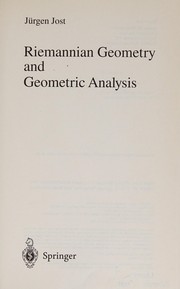 Riemannian Geometry and Geometric Analysis Cover Image