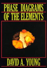 Phase diagrams of the elements  Cover Image