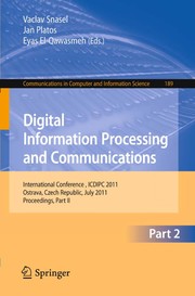 Digital Information Processing and Communications International Conference, ICDIPC 2011, Ostrava, Czech Republic, July 7-9, 2011, Proceedings, Part II  Cover Image