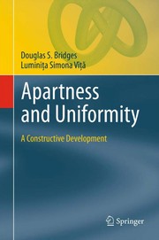 Apartness and Uniformity A Constructive Development  Cover Image