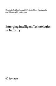 Emerging Intelligent Technologies in Industry Cover Image
