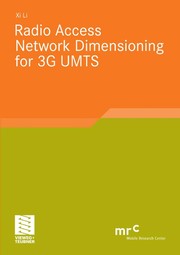 Radio Access Network Dimensioning for 3G UMTS Cover Image