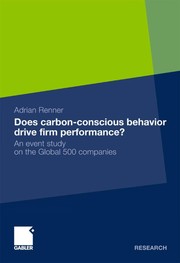 Does carbon-conscious behavior drive firm performance? An event study on the Global 500 companies  Cover Image