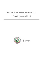 Thinkquest~2010 Proceedings of the First International Conference on Contours of Computing Technology  Cover Image