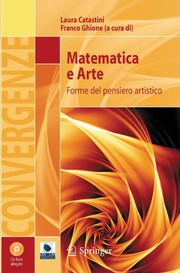 Matematica e Arte Forme del pensiero artistico  Cover Image