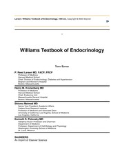 Williams textbook of endocrinology  Cover Image