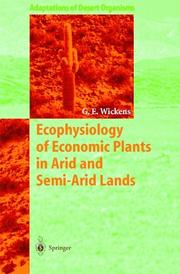 Ecophysiology of economic plants in arid and semi-arid lands /  Cover Image