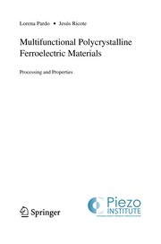 Multifunctional Polycrystalline Ferroelectric Materials Processing and Properties  Cover Image