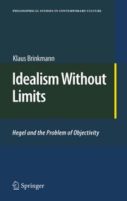 Idealism Without Limits Hegel and the Problem of Objectivity  Cover Image