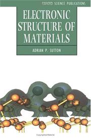 Electronic structure of materials  Cover Image