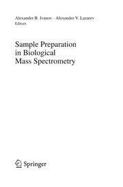 Sample Preparation in Biological Mass Spectrometry Cover Image