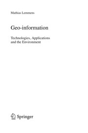 Geo-information Technologies, Applications and the Environment  Cover Image