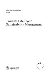 Towards Life Cycle Sustainability Management Cover Image
