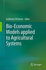 Bio-Economic Models applied to Agricultural Systems Cover Image