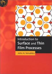 Introduction to surface and thin film processes /  Cover Image