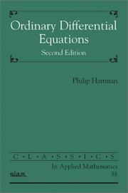 Ordinary differential equations  Cover Image
