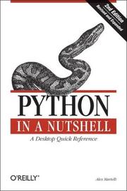 Python in a nutshell  Cover Image