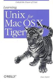 Learnig Unix for Mac OSX Tiger  Cover Image