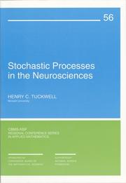 Stochastic processes in the neurosciences  Cover Image