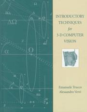 Introductory techniques for 3-D computer vision /  Cover Image