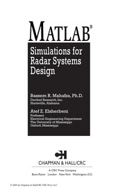 MATLAB simulations for radar systems design  Cover Image