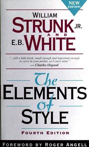 The elements of style  Cover Image