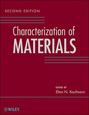 Characterization of materials  Cover Image