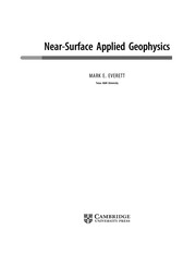 Near-surface applied geophysics  Cover Image